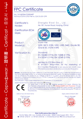 CE certificates